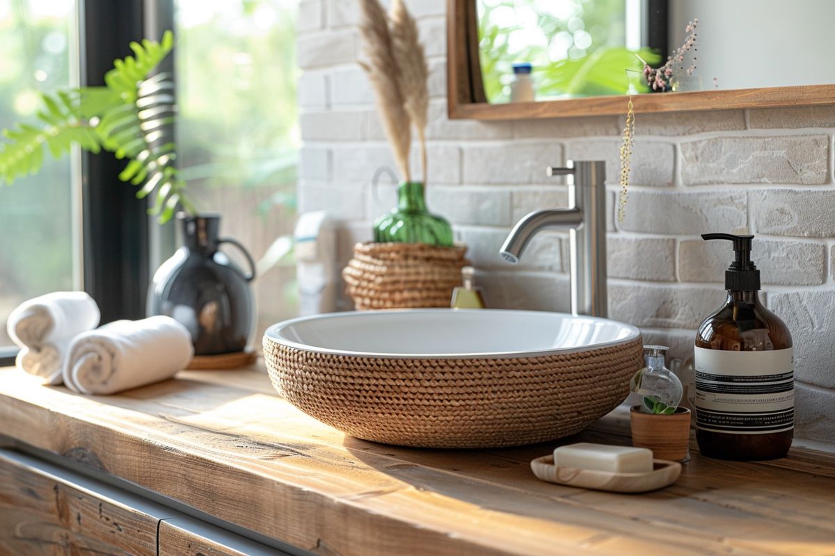 Match textures and colors of accessories with the new bathroom style.